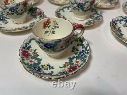 Royal Cauldron est 1774 Victoria England Demitasse Cups & Saucers Set of 10