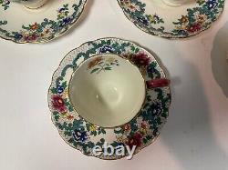 Royal Cauldron est 1774 Victoria England Demitasse Cups & Saucers Set of 10