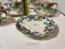 Royal Cauldron est 1774 Victoria England Demitasse Cups & Saucers Set of 10