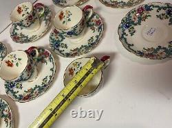 Royal Cauldron est 1774 Victoria England Demitasse Cups & Saucers Set of 10