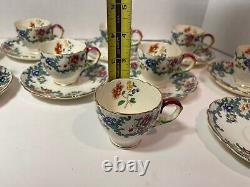 Royal Cauldron est 1774 Victoria England Demitasse Cups & Saucers Set of 10