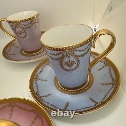 Royal Collection Fine China 5 Cups and 5 Saucers