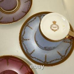 Royal Collection Fine China 5 Cups and 5 Saucers