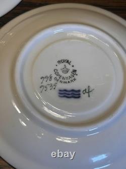 Royal Copenhagen 5 Demitasse Cups & Saucers 991/9535 Hand Painted Signed