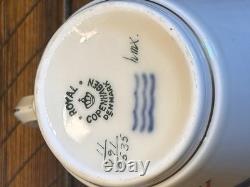 Royal Copenhagen 5 Demitasse Cups & Saucers 991/9535 Hand Painted Signed