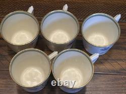 Royal Copenhagen 5 Demitasse Cups & Saucers 991/9535 Hand Painted Signed