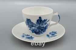 Royal Copenhagen Braided Blue Flower Demitasse Cup & Saucers Set of 6- 8046
