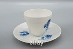 Royal Copenhagen Braided Blue Flower Demitasse Cup & Saucers Set of 6- 8046