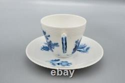 Royal Copenhagen Braided Blue Flower Demitasse Cup & Saucers Set of 6- 8046