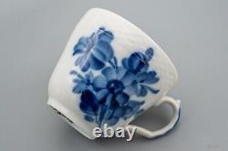 Royal Copenhagen Braided Blue Flower Demitasse Cup & Saucers Set of 6- 8046