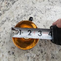 Royal Copenhagen Confetti 5 Demitasse Cups Saucers Gold Lined MCM Denmark BONUS