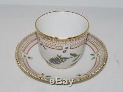 Royal Copenhagen Flora Danica, demitasse cup with matching saucer