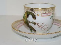 Royal Copenhagen Flora Danica, demitasse cup with matching saucer