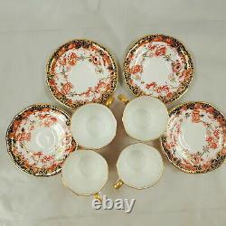Royal Crown Derby 2649 Group Of 4 Demitasse Cup & Saucer Sets Imari Col Exc Cond