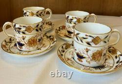 Royal Crown Derby, Asian Rose, Bone China, Coffee Pot, Creamer, & Demitasse Set