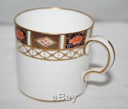 Royal Crown Derby Imari 8450 Set of 6 x Demitasse Cups & Saucers 1911 -vgc