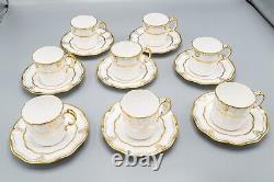 Royal Crown Derby Lombardy Demitasse Cup and Saucers Set of 8 FREE USA SHIPPING