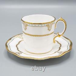 Royal Crown Derby Lombardy Demitasse Cup and Saucers Set of 8 FREE USA SHIPPING