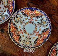 Royal Crown Derby Old Kings Japan Imari Demitasse Tea Cup And Saucer 9 Set Rare