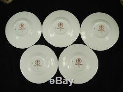 Royal Crown Derby Olde Avesbury A. 73 Set Of 5 Demitasse Cup & Saucer Sets