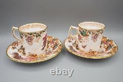 Royal Crown Derby Olde Avesbury Demitasse Cup & Saucers Set 5 FREE USA SHIPPING