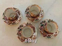 Royal Crown Derby Olde Avesbury Ely Shape 8 Demitasse Cup And Saucer Set Vintage