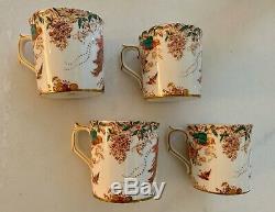 Royal Crown Derby Olde Avesbury Ely Shape 8 Demitasse Cup And Saucer Set Vintage