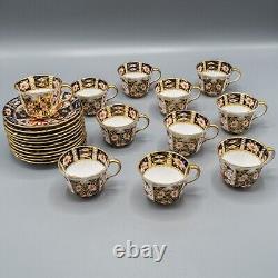 Royal Crown Derby Traditional Imari Demitasse Cup & Saucers Set of 11