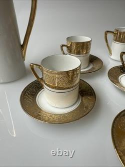 Royal Crown Imperial 1924 coffee/ demitasse Set WithFive demitasse cups & saucers