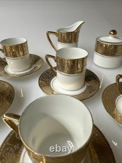 Royal Crown Imperial 1924 coffee/ demitasse Set WithFive demitasse cups & saucers