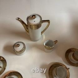 Royal Crown Imperial 1924 coffee/ demitasse Set WithFive demitasse cups & saucers