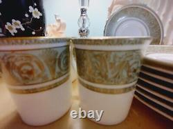 Royal Doulton Bone China H4972 English Renaissance 8 Demitasse Cups Saucers
