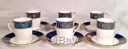 Royal Doulton CARLYLE DEMITASSE Cups & Saucers SET OF SIX H5018