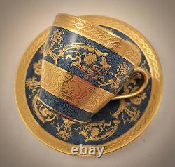 Royal Doulton Gilded Demitasse Cup & Saucer