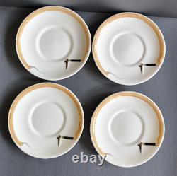 Royal Doulton Porcelain Lot Of 4 Demitasse Cups & Saucers Reynard The? Fox#6