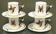Royal Doulton Reynard The Fox Porcelain Demitasse Set 4 Cups & Saucers (lot C)