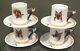 Royal Doulton Reynard The Fox Porcelain Demitasse Set 4 Cups & Saucers (more)a