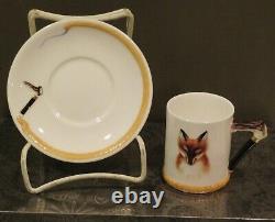 Royal Doulton Reynard The Fox Porcelain Demitasse SET 4 Cups & Saucers (more)A