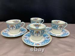 Royal Doulton SOMERSET England #V1897 Set of 4 Demitasse Cups & Saucers