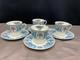 Royal Doulton Somerset England #v1897 Set Of 4 Demitasse Cups & Saucers