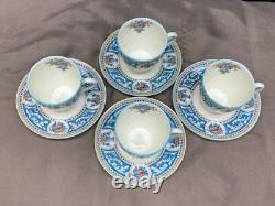 Royal Doulton SOMERSET England #V1897 Set of 4 Demitasse Cups & Saucers