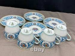 Royal Doulton SOMERSET England #V1897 Set of 4 Demitasse Cups & Saucers