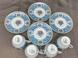 Royal Doulton SOMERSET England #V1897 Set of 4 Demitasse Cups & Saucers