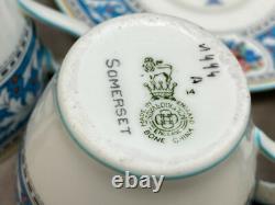 Royal Doulton SOMERSET England #V1897 Set of 4 Demitasse Cups & Saucers