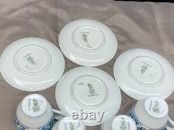 Royal Doulton SOMERSET England #V1897 Set of 4 Demitasse Cups & Saucers