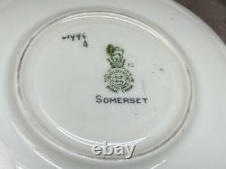 Royal Doulton SOMERSET England #V1897 Set of 4 Demitasse Cups & Saucers