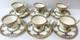 Royal Doulton V23 Demitasse Cup & Saucer Set 12 Pc Art Deco Bone China England