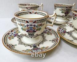 Royal Doulton V23 Demitasse Cup & Saucer Set 12 Pc Art Deco Bone China England