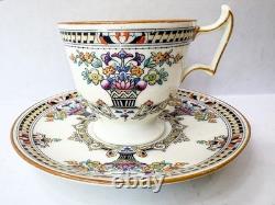 Royal Doulton V23 Demitasse Cup & Saucer Set 12 Pc Art Deco Bone China England