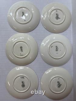 Royal Doulton V23 Demitasse Cup & Saucer Set 12 Pc Art Deco Bone China England